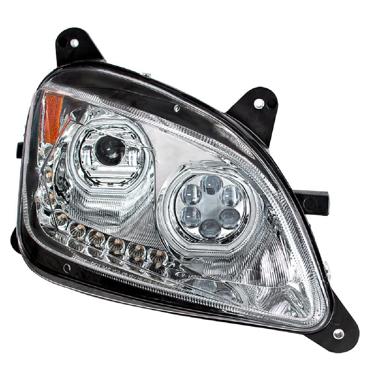 Peterbilt 579/587 2011-2020 Full LED Headlight Chrome