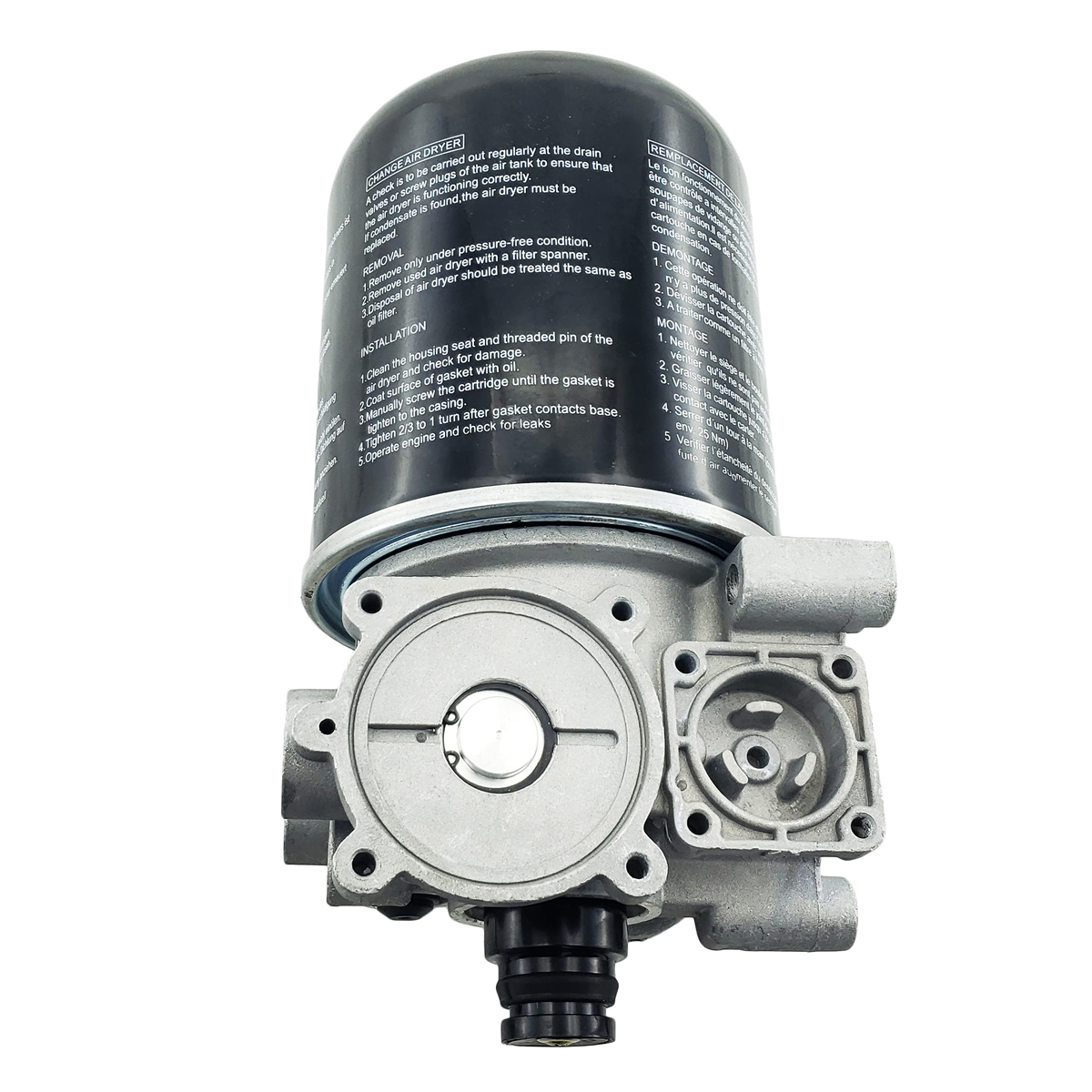 VOLVO AIR DRYER | R955079 Air Dryer with Coalescing Cartridge Compatible with Meritor Wabco System Saver Volvo 1200P SS1200P SS1200P Series (Replaces Meritor R955300, 955300, 955079, Haldex 955079CX)
