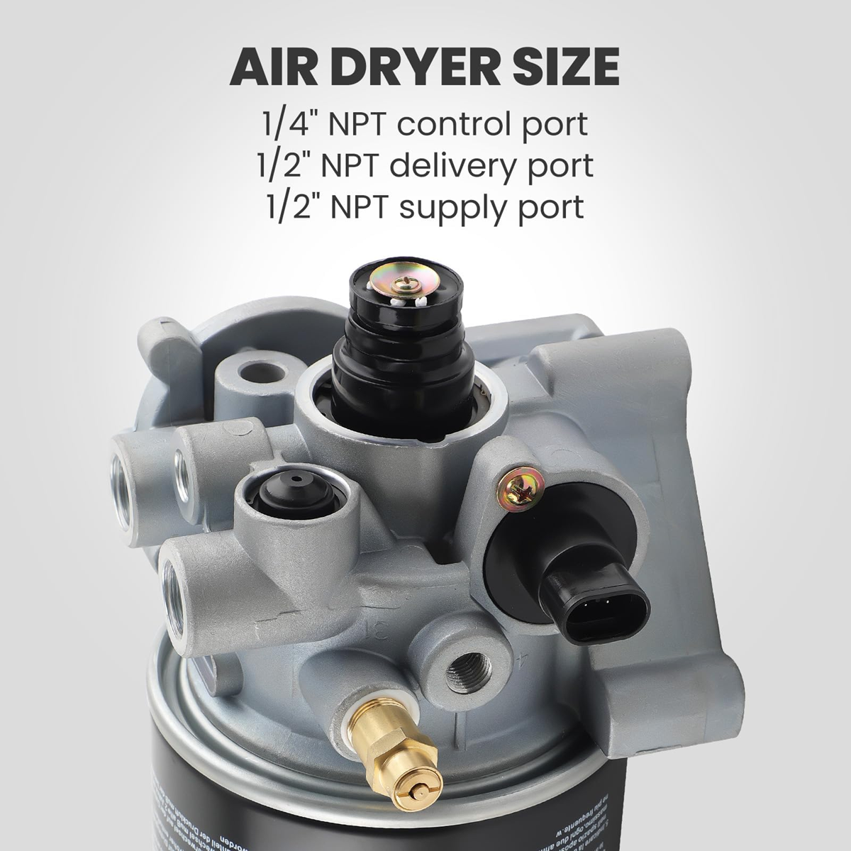 VOLVO AIR DRYER | R955079 Air Dryer with Coalescing Cartridge Compatible with Meritor Wabco System Saver Volvo 1200P SS1200P SS1200P Series (Replaces Meritor R955300, 955300, 955079, Haldex 955079CX)