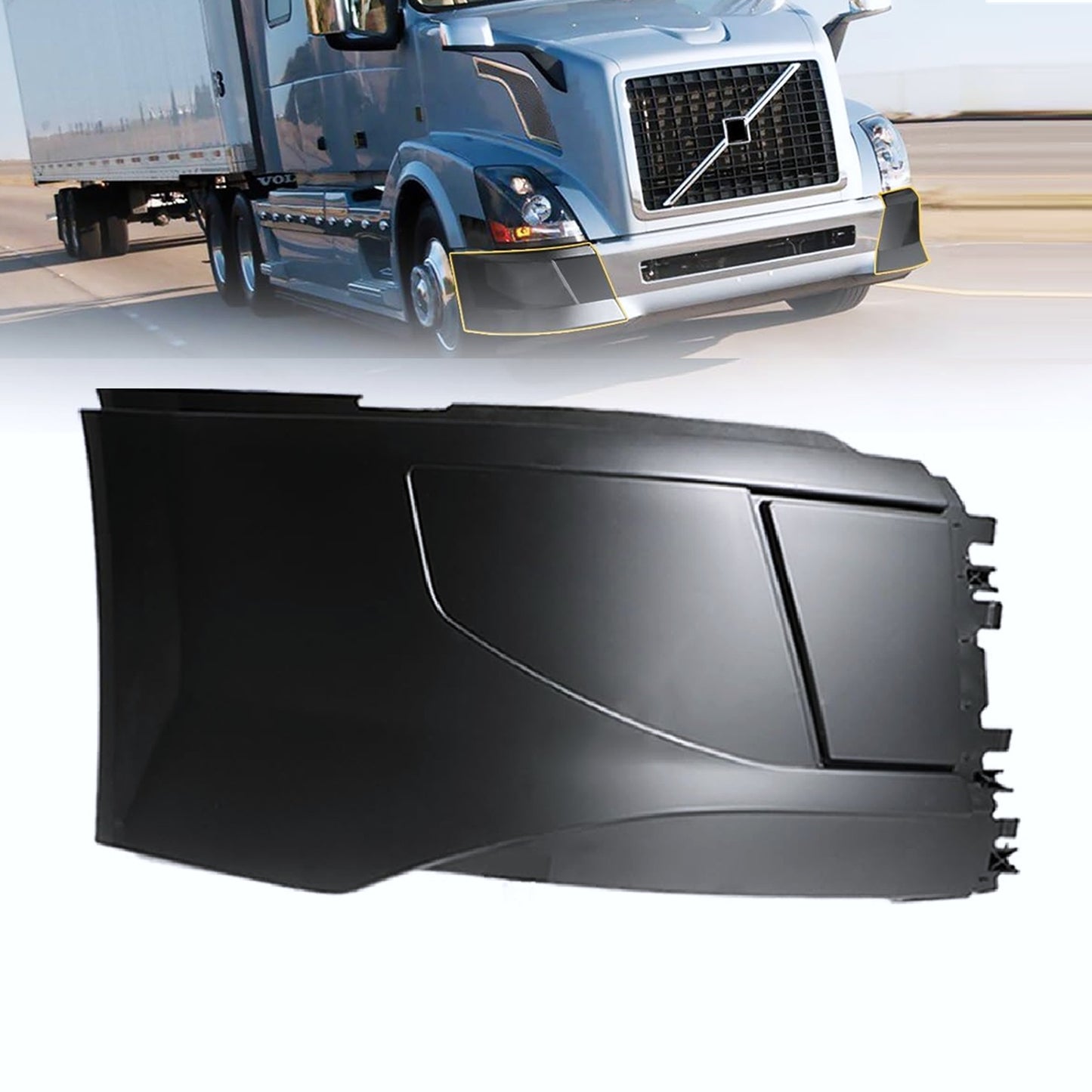 Volvo vnl 2015-2017 side bumper without hole Right Passenger Side