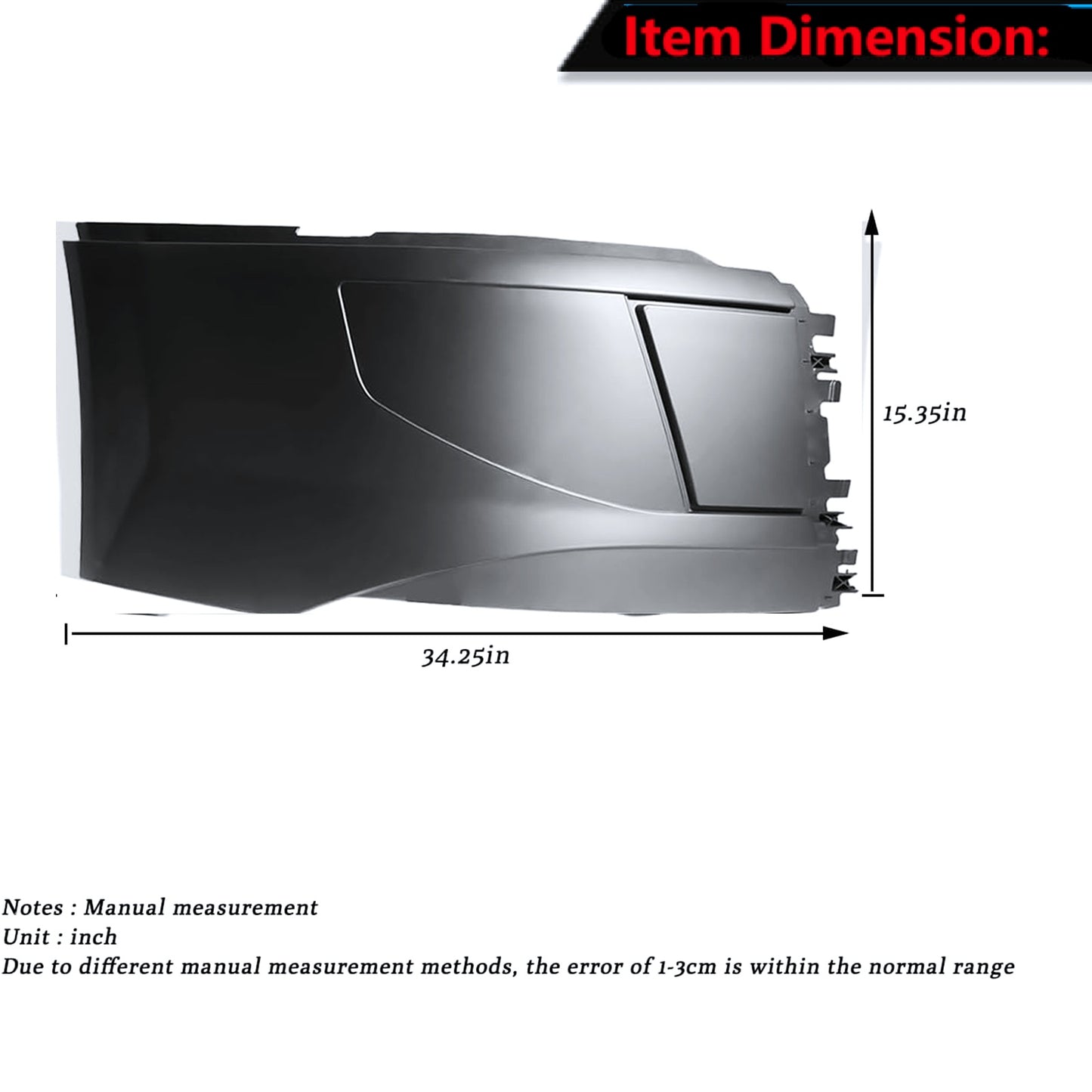Volvo vnl 2015-2017 side bumper without hole Right Passenger Side