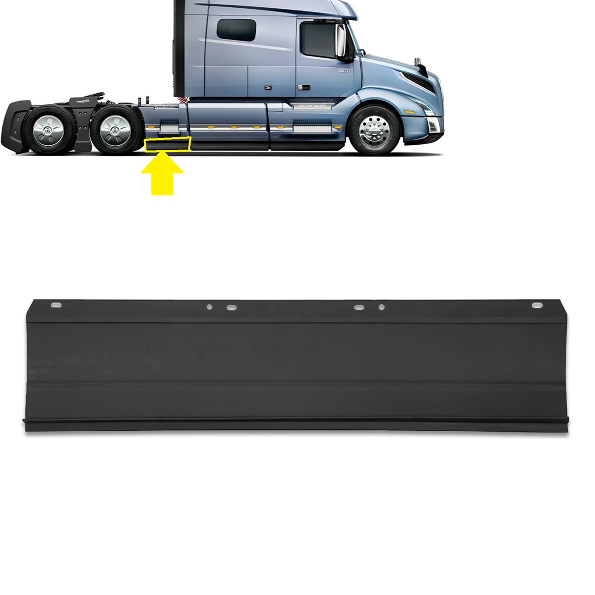 Volvo vnl 2018+ rear fairing step extension panel Right Passenger Side