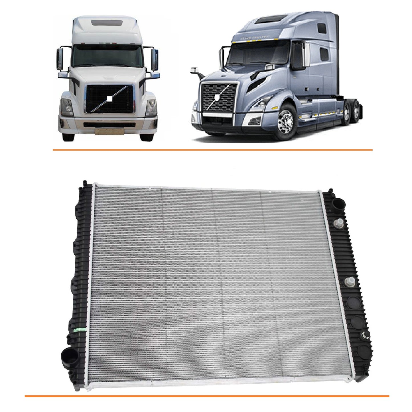 Volvo vnl 2004-2020 radiator 209565521 437435