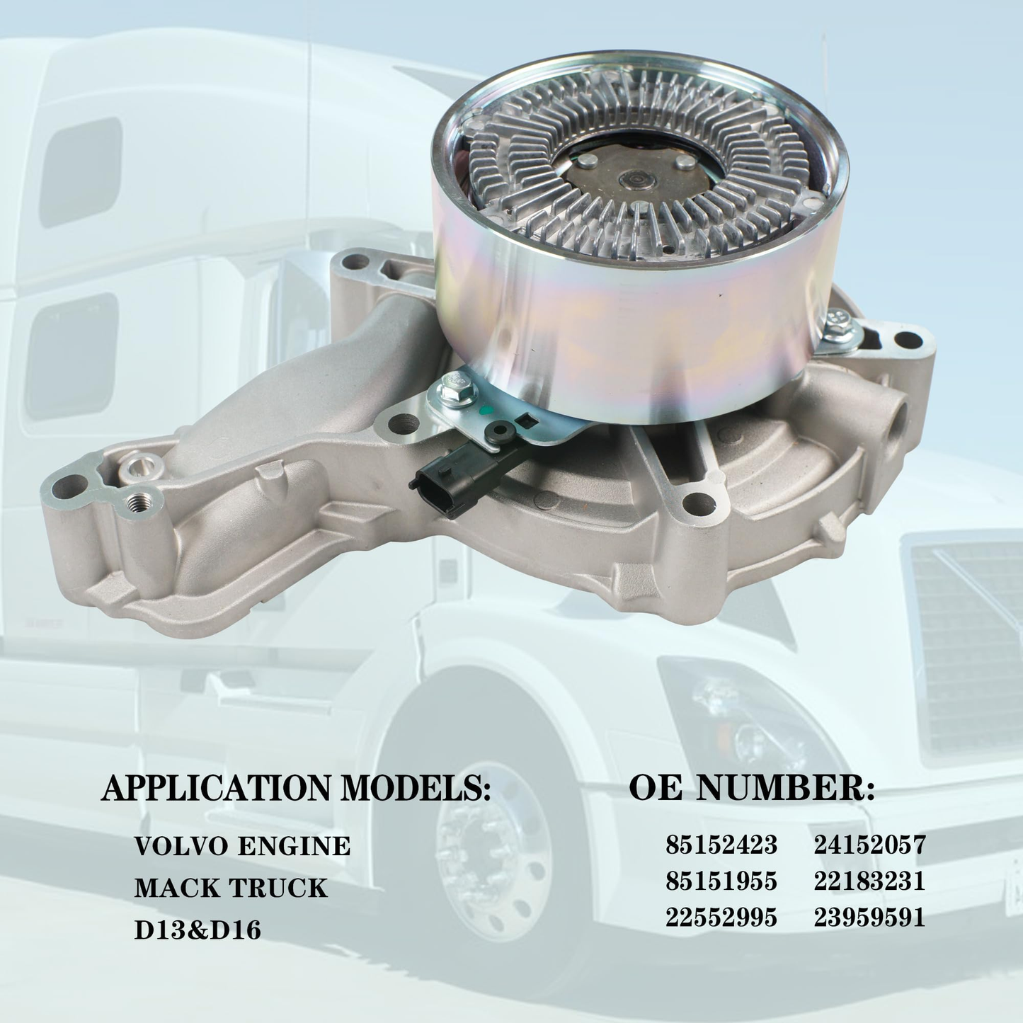 Volvo 2017-UP D13 D16 Water Pump 85151110