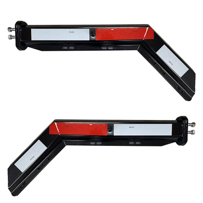 Angled Spring Loaded Mud Flap Hanger Black RH OR LH 1.125" & 2.5" for Semi Truck,Trailers