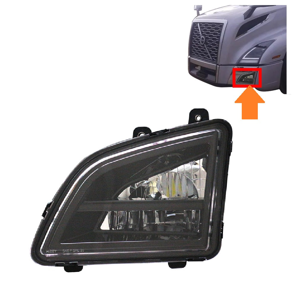 VOLVO VNL 2018-2024 Full LED Fog Light Black 12V