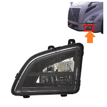 VOLVO VNL 2018-2024 Full LED Fog Light Black 12V