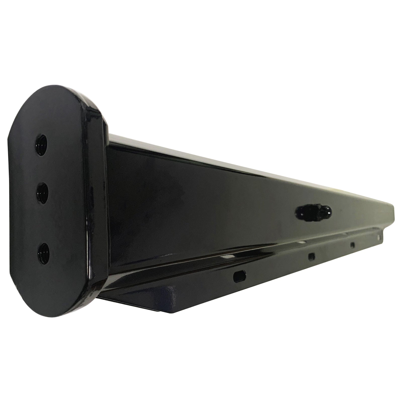 Semi Truck Straight Spring Loaded Mud Flap Hangers – Black, Pair (Right & Left), 1.125" Shaft, 30.25" Length