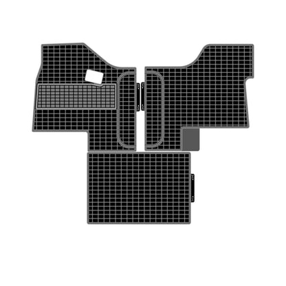 Kenworth T680/T880/W990`S&Peterbilt579/567 Truck Floor Mats 3PCS Latex/Black