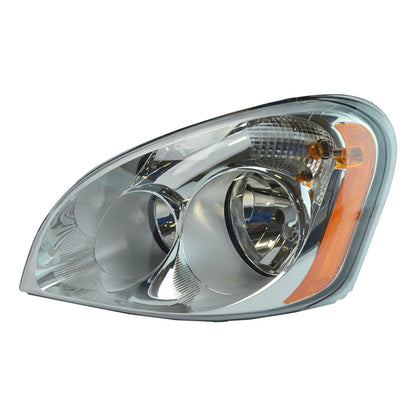 Freightliner Cascadia 2008-2017 Headlamp Left Driver Side | Chrome Housing Halogen Headlight