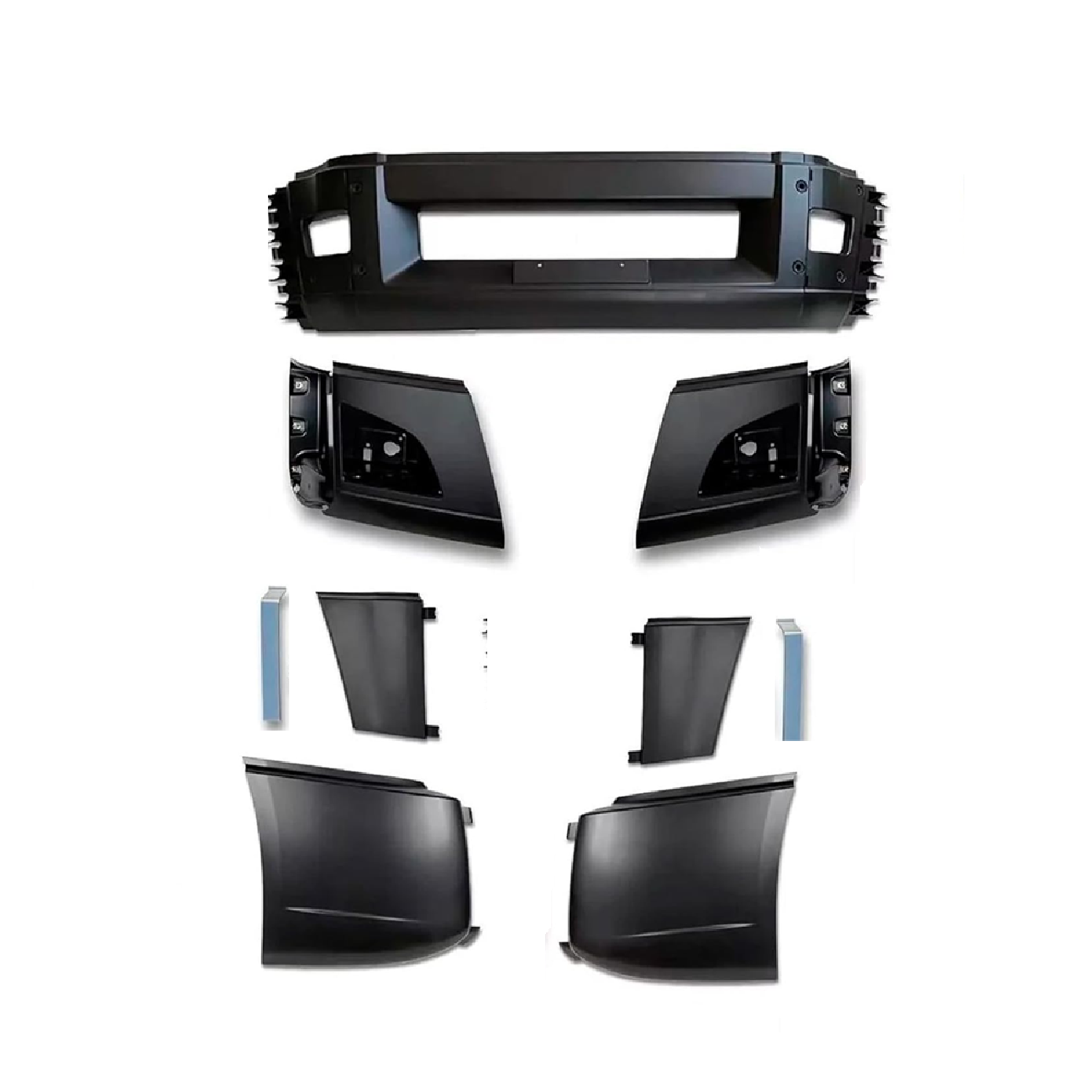 Volvo VNL 2018+ Complete Front Bumper Set With Fog Lamp Hole