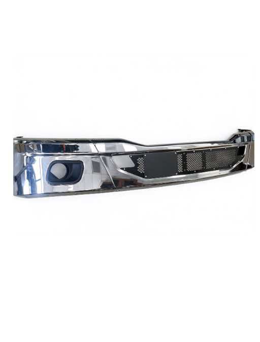 KBU111-Steel BUMPER-ASSY  CHROME WITH FOG LAMP HOLE WITH  BRACKET Kenworth 680 2023+