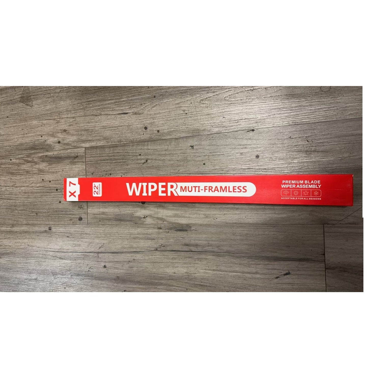 <<X7>> - 22"(550mm) Premium Blade Wiper Assembly - Multi-Frameless, Acceptable for All Seasons
