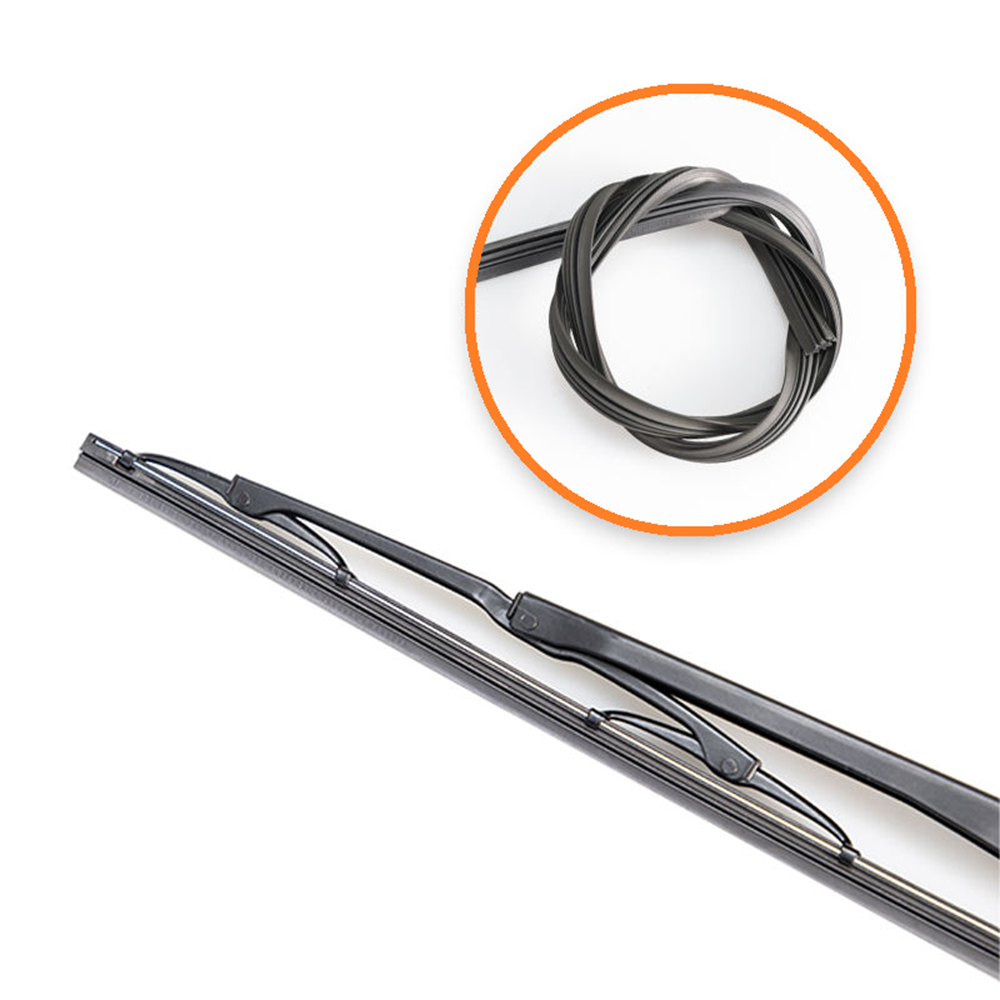 <<X7>> - 24"(600mm) Premium Blade Wiper Assembly - Multi-Frameless, Acceptable for All Seasons