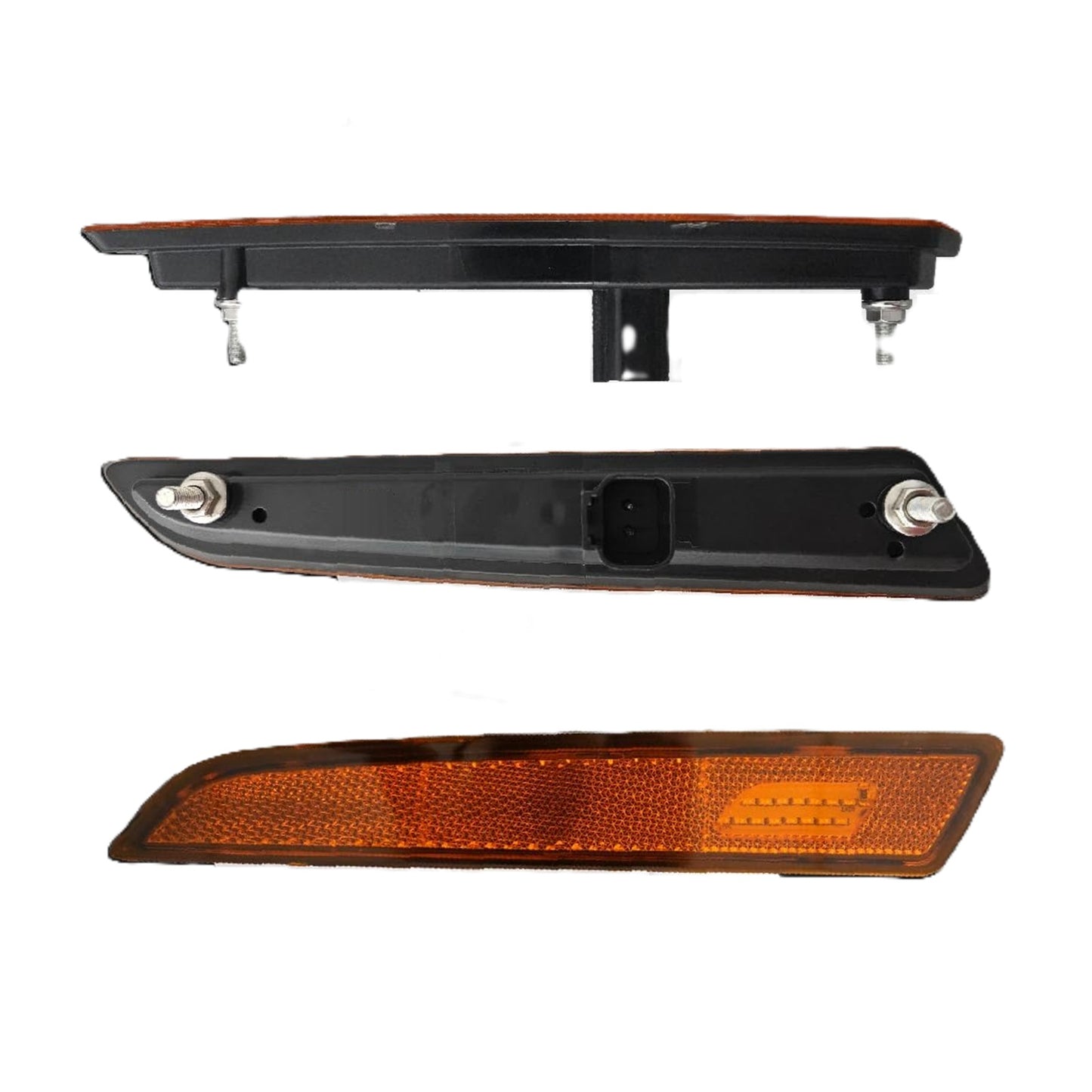 Volvo VNL 2018+ LED Side Marker Light - 12V Amber Reflex Lens