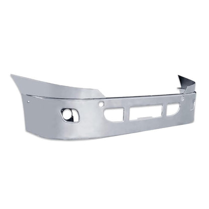 freightliner cascadia 2008-2017 16'' stainless steel bumper with fog light hole