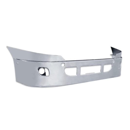 freightliner cascadia 2008-2017 16'' stainless steel bumper with fog light hole