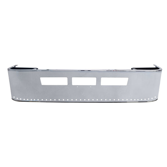 Volvo VNL 2004-2017 16 inches Stainless Steel Bumper with mark light hole Chrome