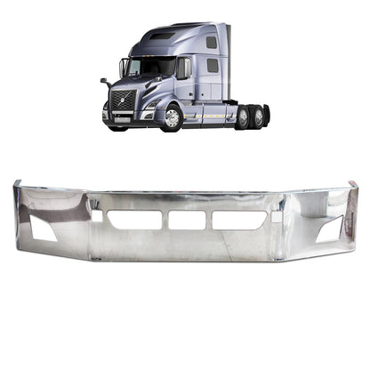Volvo VNL 2018-2024 17 inches Stainless Steel Bumper with FOG LIGHT HOLE