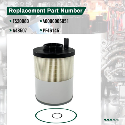 Fuel Water Separator Filter Compatible with Freightliner Cascadia Cummins ISX12/ ISX15/ISX Detroit Diesel Engine DD13/DD15/DD16 Replacement for A0000905051