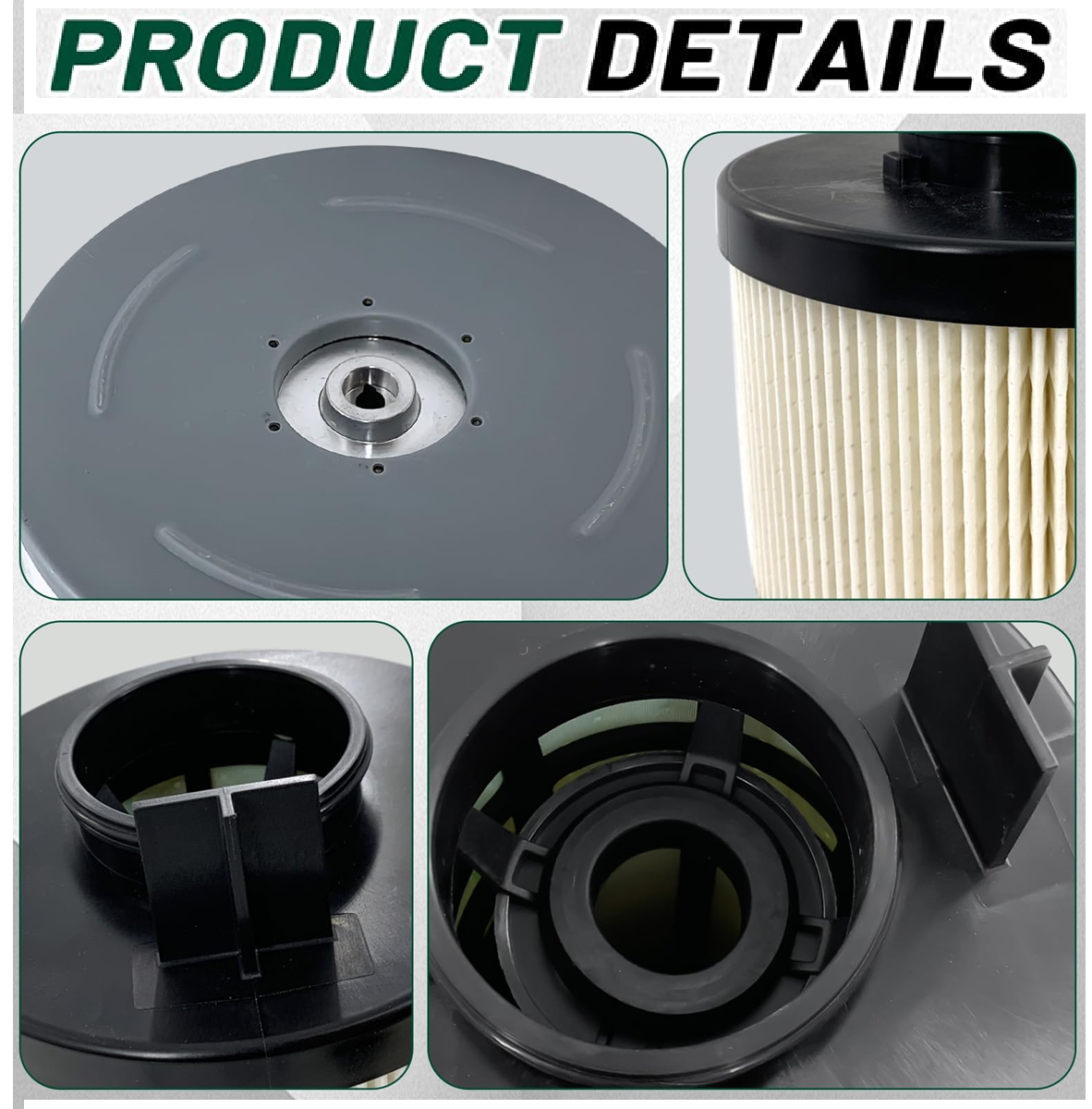 Fuel Water Separator Filter Compatible with Freightliner Cascadia Cummins ISX12/ ISX15/ISX Detroit Diesel Engine DD13/DD15/DD16 Replacement for A0000905051