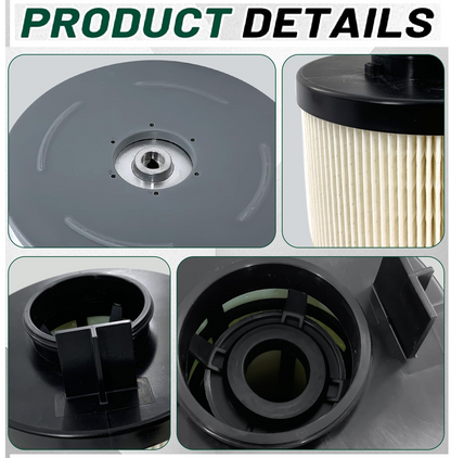 Fuel Water Separator Filter Compatible with Freightliner Cascadia Cummins ISX12/ ISX15/ISX Detroit Diesel Engine DD13/DD15/DD16 Replacement for A0000905051