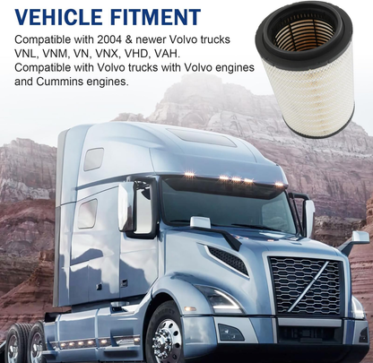 Engine Air Filter 21715813 Compatible with Volvo VNL 2004-2024