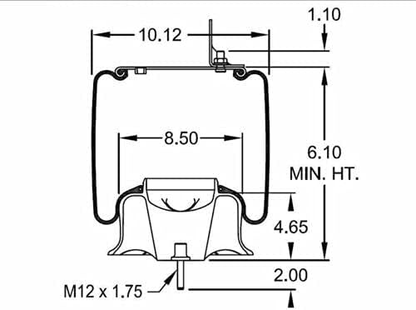 Volvo VNL2004-2017 Trucks Air Spring Bag 20505399