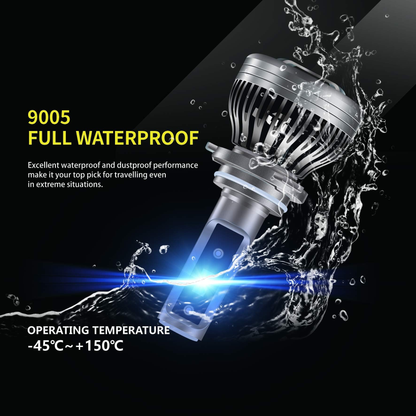 9005/HB3 High Beam LED Headlight Bulbs - 10000LM Ultra-Bright Combo Pack (6500K Xenon White)