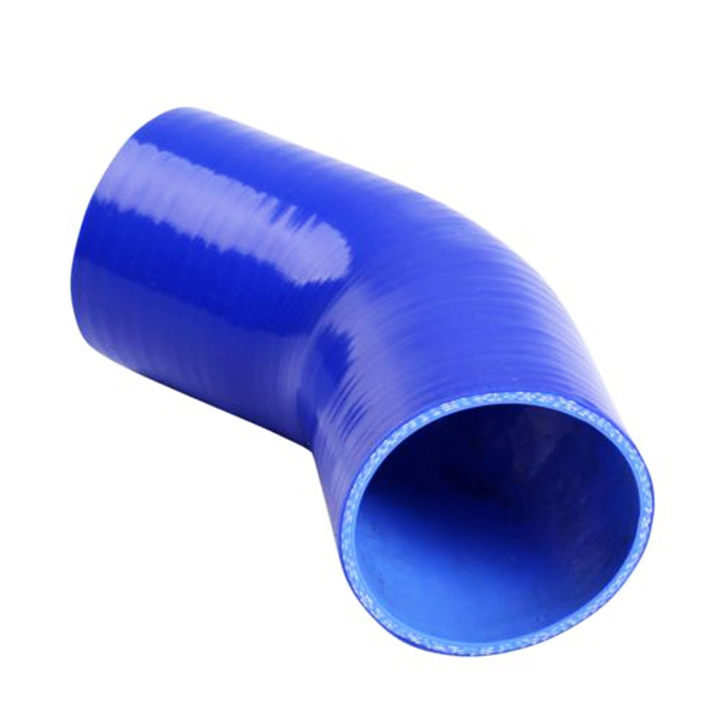 2.5 Inch Silicone Hose Elbow, 45 Degree High Performance Coupler Silicone Hose ID 2.5”/63mm for Semi Truck Intercooler Intake Piping- Blue