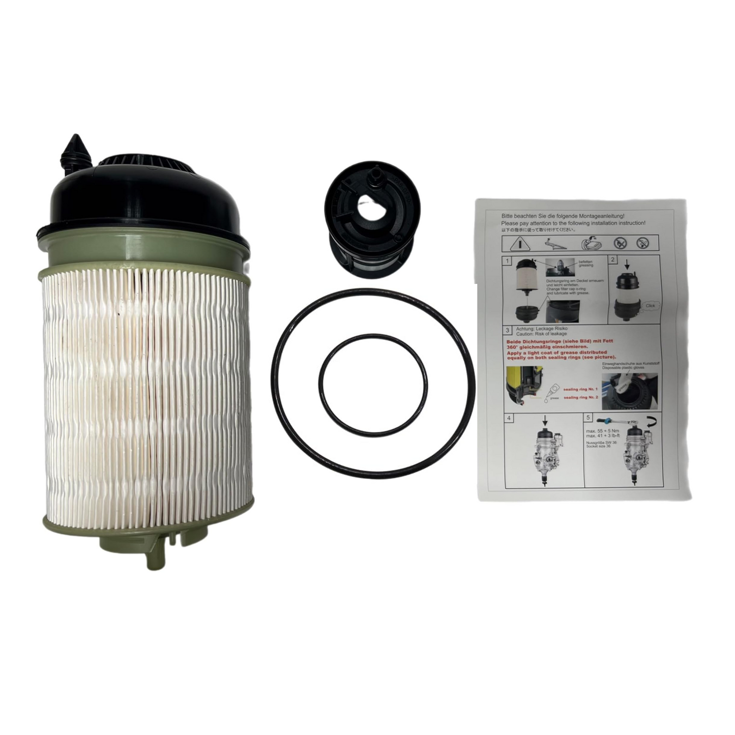 Genuine DETROIT FILTER KIT for Freightliner Cascadia 2021-2025 OE DDE A4720921705 | Replace FK11011, KX46910, A4720921405