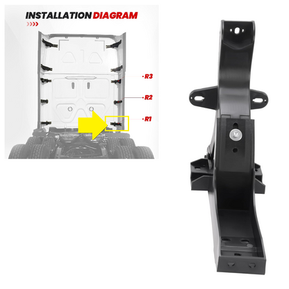 Freightliner Cascadia 2008-2017 Cab Rear Lower Fairing Hinge （ R1 ） Right Passenger Side