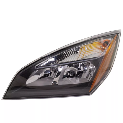 Headlamp Replacement for Freightliner Cascadia 2018 2019 2020 2021 2022 2023 2024 Halogen Headlight Assembly, Black Housing