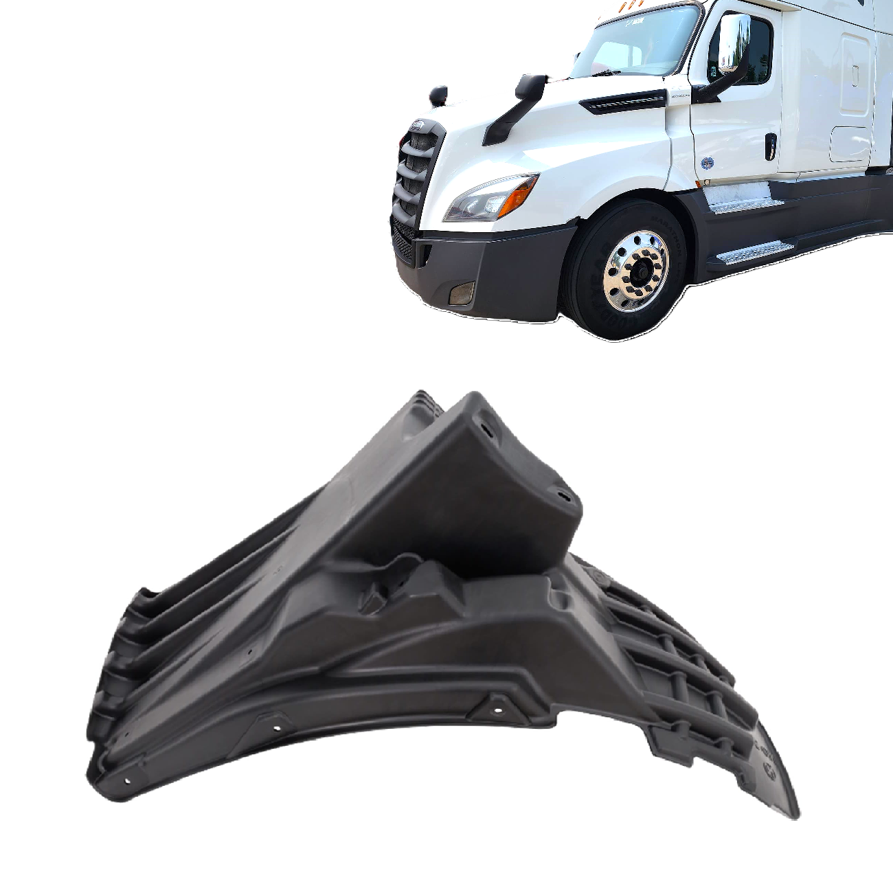 Freightliner cascadia 2018+ Fender Splash Shield Guard Right Passenger Side