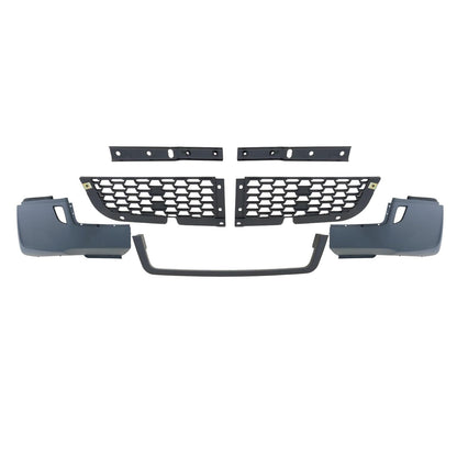 Freightliner Cascadia 2018-2025 Front Bumper, with Black Center Trim, Radar Cover and Fog LIGHT Hole