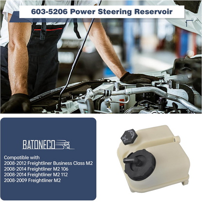 Power Steering Reservoir Compatible with Freightliner M2 106 2008-2014,M2 112 2008-2014, A1419133000, A1414796003