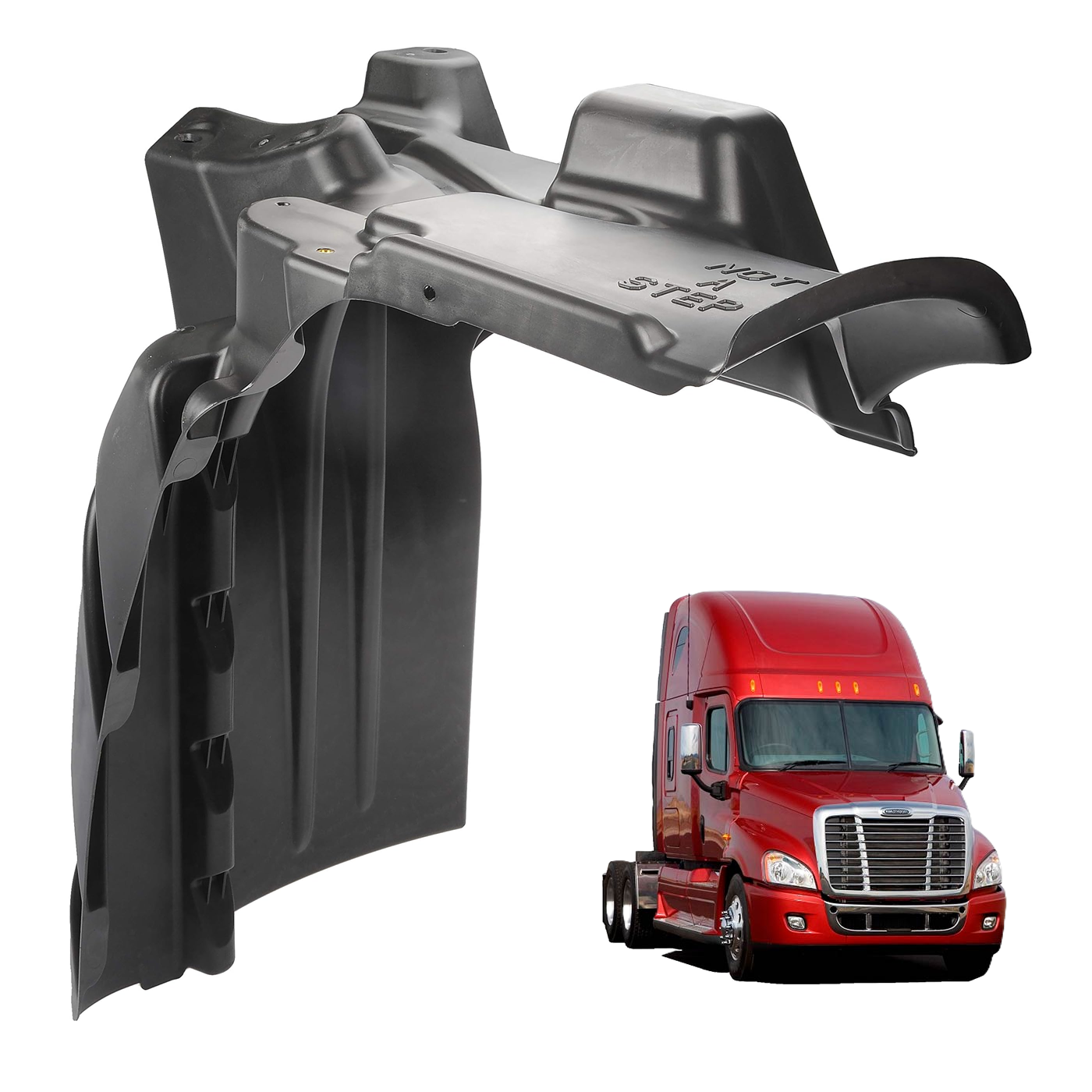 Freightliner Cascadia 2008-2017 Front Lower Rearward Fender Splash Shield
