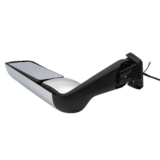 International LT 625 2017+ Door Mirror with Signal Light and CB  Antenna | Chrome Cover