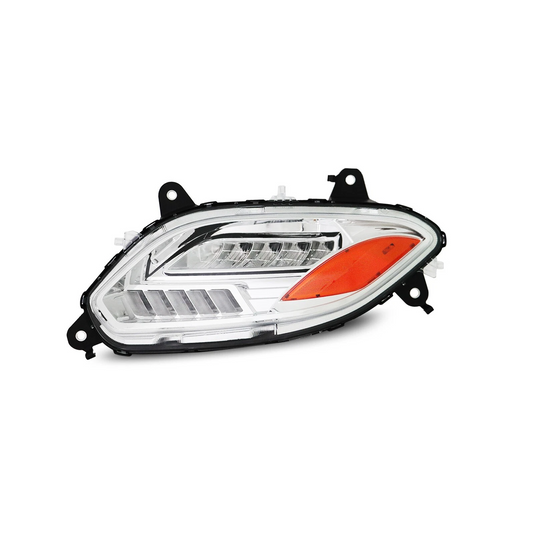 International LT625 2018-2023 Silver reflective LED Headlights with DRL