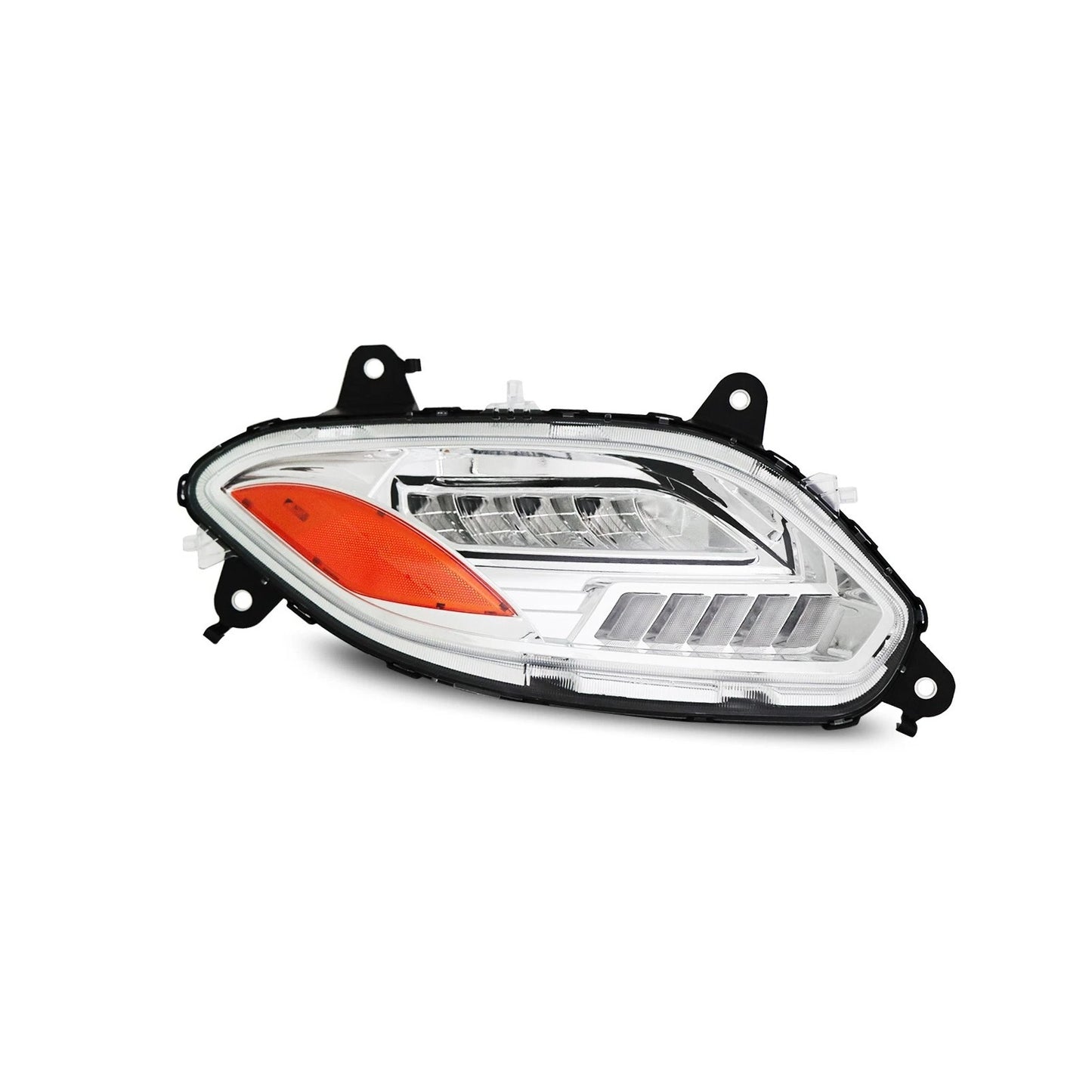 International LT625 2018-2023 Silver reflective LED Headlights with DRL