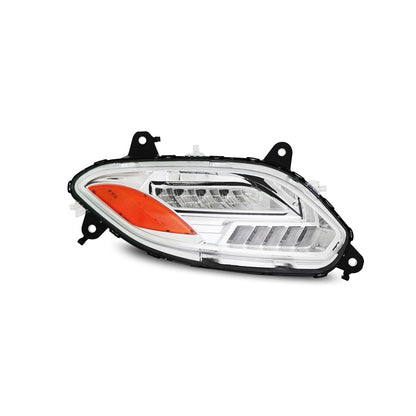 International LT625 2018-2023 Silver reflective LED Headlights with DRL