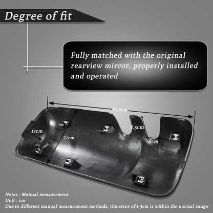 Kenworth T880 T680 2013-2021 Door Mirror Cover, Side Mirror Cover Replace R22-6123-100, R22-6124-100 Black