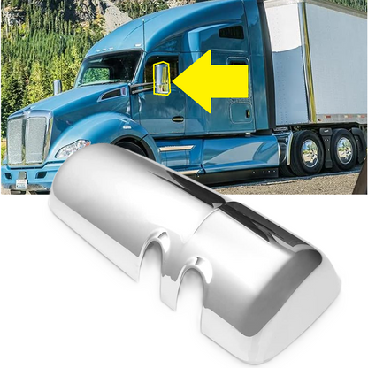 KENWORTH T880 T680 2013-2021 SIDE Door MIRROR COVER CHROME Left Driver Side