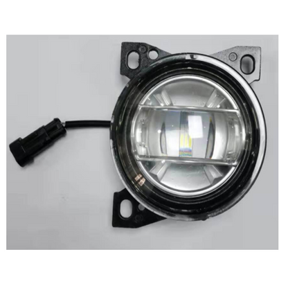 LED Fog Lights Assembly for Kenworth T660 2013-2021, Peterbilt 579 2013-2022, Peterbilt 587 2013-2022,  Clear Lens White Housing Fog Lamp
