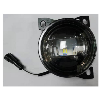 LED Fog Lights Assembly for Kenworth T660 2013-2021, Peterbilt 579 2013-2022, Peterbilt 587 2013-2022,  Black Housing Fog Lamp