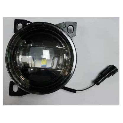 LED Fog Lights Assembly for Kenworth T660 2013-2021, Peterbilt 579 2013-2022, Peterbilt 587 2013-2022,  Black Housing Fog Lamp