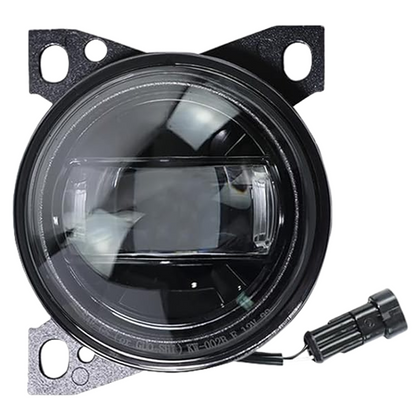 LED Fog Lights Assembly for Kenworth T660 2013-2021, Peterbilt 579 2013-2022, Peterbilt 587 2013-2022,  Black Housing Fog Lamp
