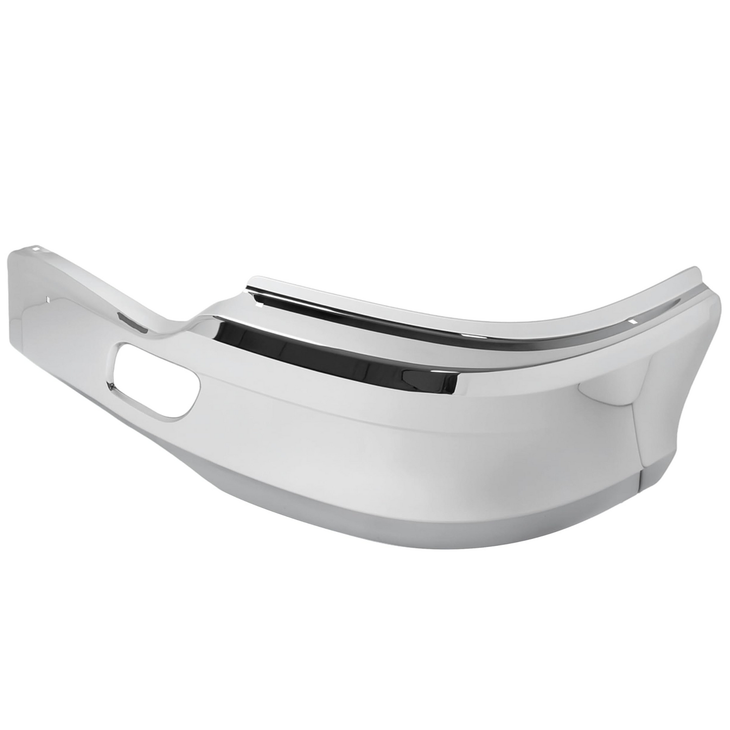 适用于 2013-2021 款 Kenworth T680 的镀铬保险杠（不带雾灯孔）塑料件