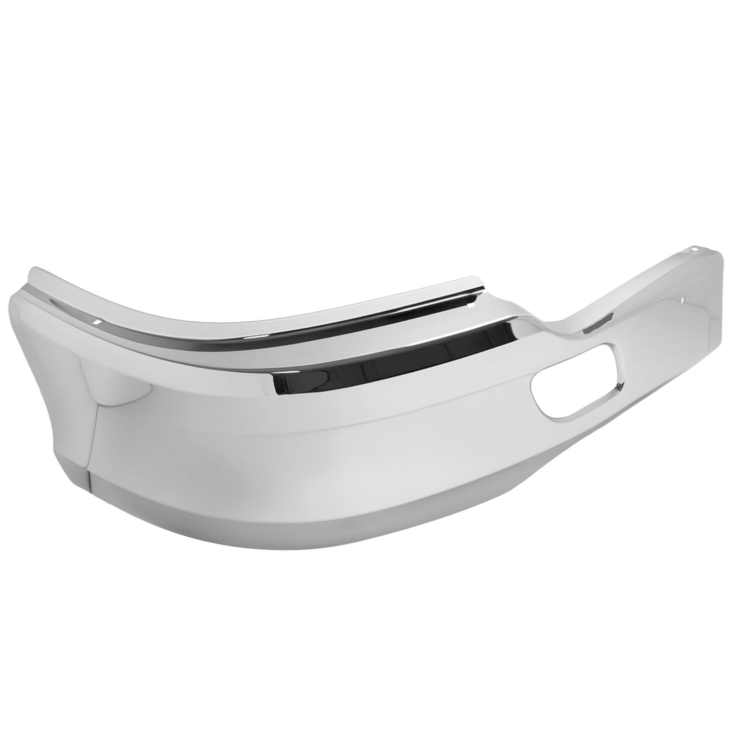 适用于 2013-2021 款 Kenworth T680 的镀铬保险杠（不带雾灯孔）塑料件