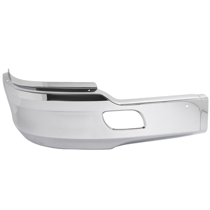 适用于 2013-2021 款 Kenworth T680 的镀铬保险杠（不带雾灯孔）塑料件